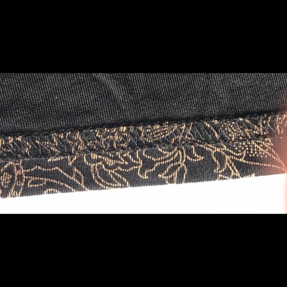 BRIGGE NEW YORK Long Skirt 90% nylon 10% spandex. Women Size M brown and yellows - Picture 7 of 7